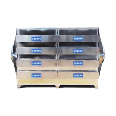 加工定制 活性炭吸附箱装置 pp不锈钢废气处理设备光氧一体机图5