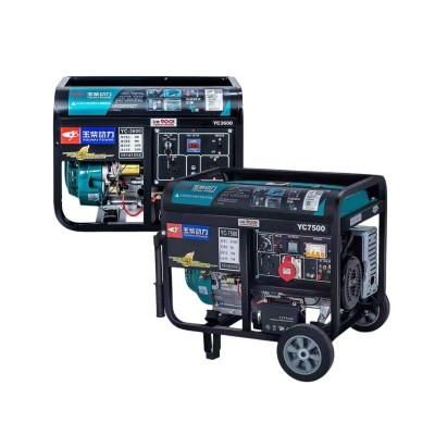 原装玉柴汽油发电机低噪音变频双电压110V单相三相5/8/10/12/23KW图4