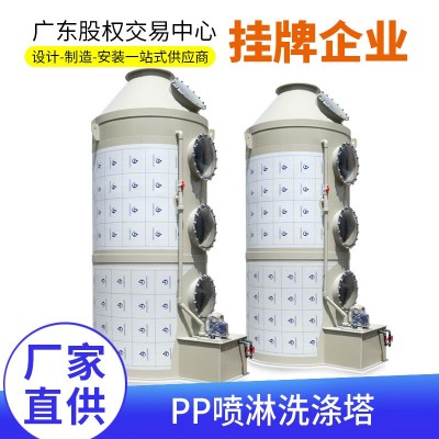 喷淋塔厂家 酸雾废气车间废气净化除尘除雾降温环保设备P P洗涤塔图2