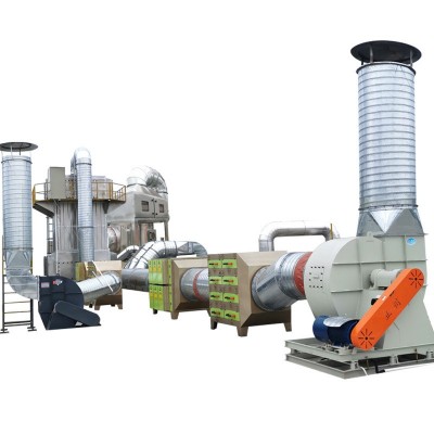 定制成套废气处理设备 工业喷漆房酸雾除臭环保设备 废气处理设备图2