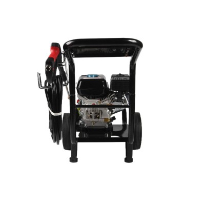 B款手推式10寸大轮7.5HP荧光苹果绿150bar路面清洁汽油高压清洗机图2