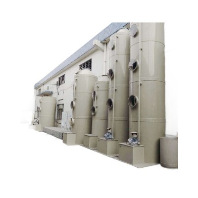 PPH缠绕喷淋塔水淋塔漆雾旋流废气塔脱硫除尘塔喷漆废气处理设备图5