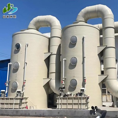 厂家生产青岛PP/PPH缠绕式喷淋塔不锈钢喷淋设备酸雾处理设备图3