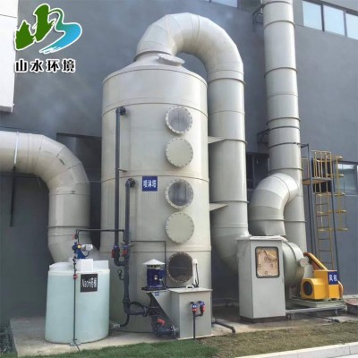 厂家直销喷淋酸雾净化脱硫塔PP/PPH/不锈钢喷淋塔废气处理设备图3