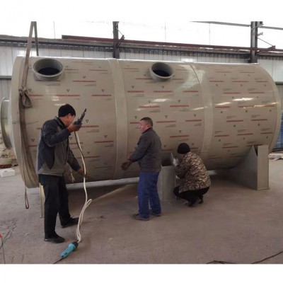 河南工业除尘设备污水除臭塔酸雾脱硫塔药厂空气净化设备PP喷淋塔图3