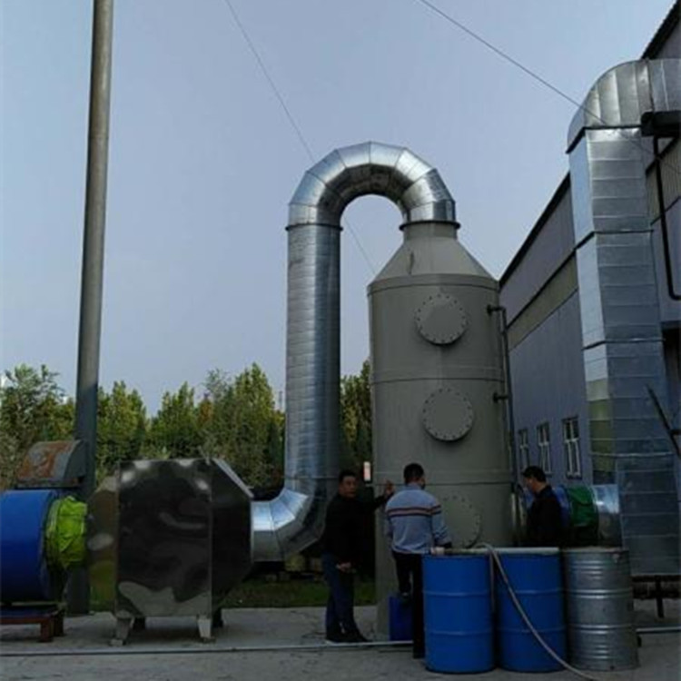 喷淋塔+活性炭 现场_副本