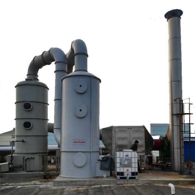 厂家碳钢喷淋塔设备 环保设备 橡胶工业专用喷淋除尘设备现货图2