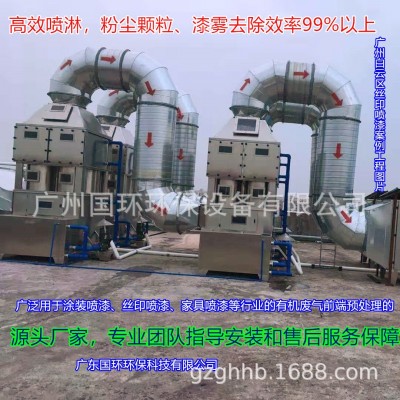 耐高温不锈钢高效高压喷淋塔喷漆废气vocs有机废气处理成套设备图4