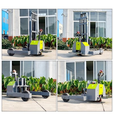 站驾式电动液压叉车2吨电动叉车户外越野大轮液压堆高车装卸车图4