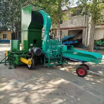 稻壳秸秆打捆机 全自动液压艾叶全套袋机 木屑木粉木纤维打包机图2