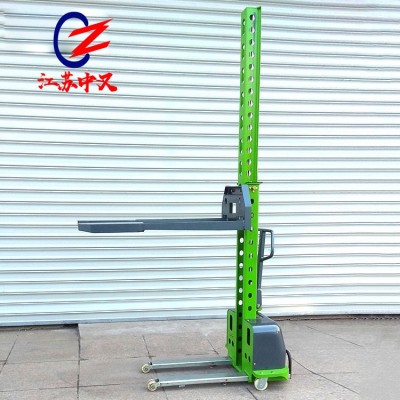 自升降堆垛车全自动随车叉车自提升叉车自动装卸车电动叉车图2