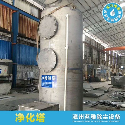 废气处理设备水喷淋除臭塔酸雾净化塔净化柜废气处理塔高效净化图2