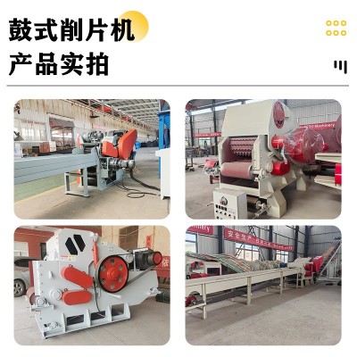 鼓式竹子切片机216型自动进料桉木桐木杉木削片机电动毛竹打片机图4