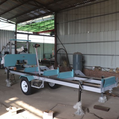 新型便携式龙门锯 移动卧式锯 简易龙门锯 柴油带锯机 电动型图4