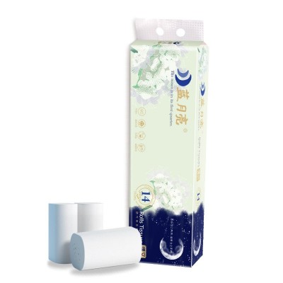 臻完美系列5层加厚无芯卷纸1250克14卷卫生纸家用卷纸图2