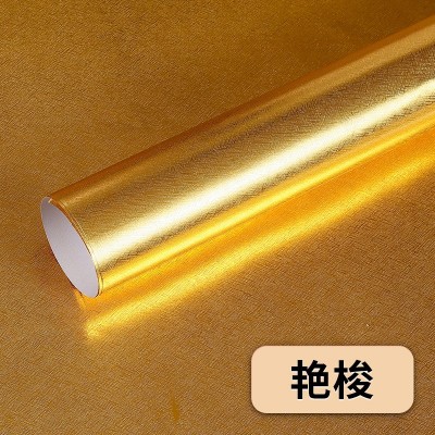 纸压纹艺术纸铝箔复合纸拿样礼品盒包装金银花纹纸烫金烫 金压纹图3