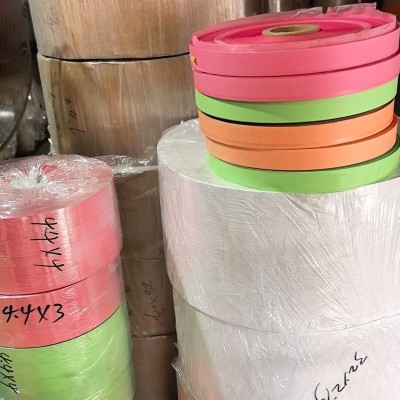 厂家定 制牛皮纸分条纸带五金端子冲压包装纸隔层带黄色卷筒纸带图5
