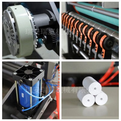 900热敏纸收银纸分切机 票据分切复卷机 自动穿纸芯装置图3