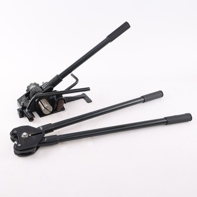 现货美式铁皮钢带用打包机货物捆绑器铁皮带手动打包机捆扎机厂家图4