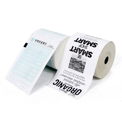 定 制印刷广告小票纸80*50热敏纸背面彩色印刷57*50小票纸收银纸图2