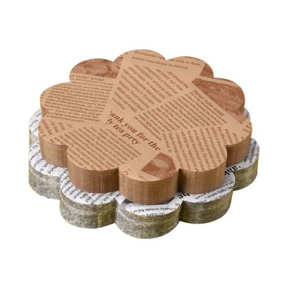 花边吸油纸报纸印花小吃薯条炸鸡垫纸食品烘焙汉堡披萨防油纸批发图4