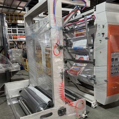 4色1000型高速柔版印刷机塑料薄膜包装纸印刷机编织袋印刷机设备图5