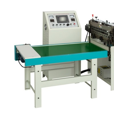 厂家定制YA-600型双通道底封机PE膜包装淋膜纸袋自动底封裁剪设备图2