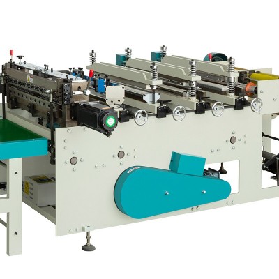 厂家定制YA-600型双通道底封机PE膜包装淋膜纸袋自动底封裁剪设备图5