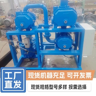 工厂直发水环罗茨真空机组高真空大流量罗茨水环真空泵抽真空设备