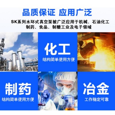 厂家直销SK-0.4/0.8/1.5B水环式真空泵直联式真空引水气体抽送图4