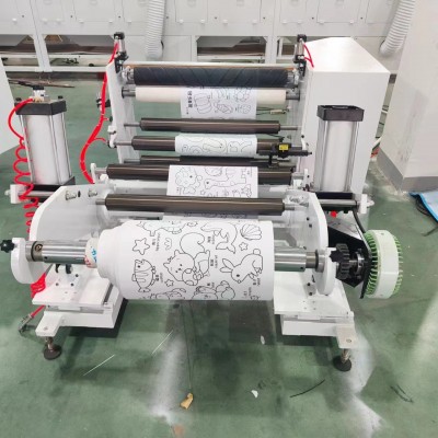 复卷机 高速礼品纸墙纸包装纸复卷机 伺服定长飞刀式装饰纸复卷机图2