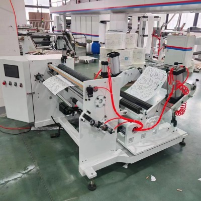 复卷机 高速礼品纸墙纸包装纸复卷机 伺服定长飞刀式装饰纸复卷机图5