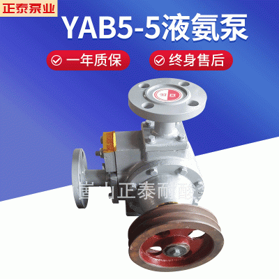 厂家供应YAB5-5不锈钢液氨泵 电厂用液氨泵 叶片泵 甲苯输送泵