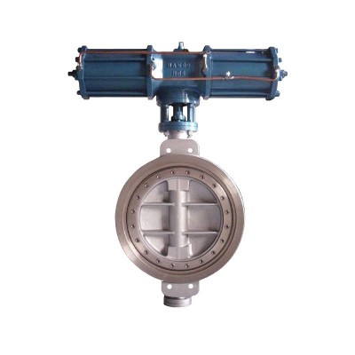 气动对夹蝶阀AW双作用大口径蝶阀D673H-16CDN800厂家供应耐腐图2