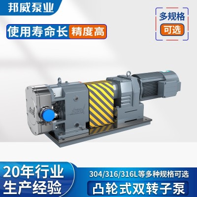 邦威直供干湿强剂 施胶剂 助流助滤剂不锈钢凸轮转子泵生产厂家图4