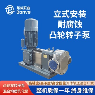邦威精细化工左进右出浸润剂输出立式凸轮转子泵高扬程自吸