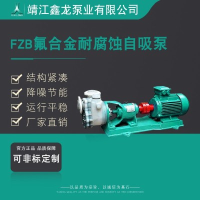 鑫龙FZB型卧式氟塑料合金化工耐腐蚀自吸泵 厂家可定制图3