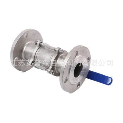 手动可拆卸球阀 Q41F-16/40P不锈钢三片式法兰气体蒸汽球阀图3