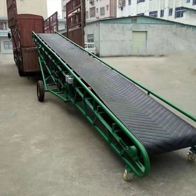 组装自动水平输送带斜坡裙边输送机伸缩升降输送带防腐耐磨皮带机图5