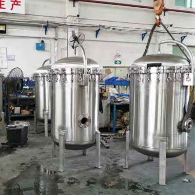 大流量不锈钢袋式过滤器泳池水处理毛发收集器电泳设备过滤机定制图3