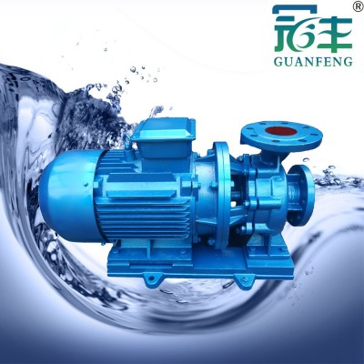 冠丰牌卧式单级管道离心泵铸铁 ISW50-160冷却水循环热水加压增压图3