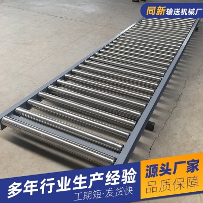 无动力滚筒输送机 90度环形物流分拣流水线 小型直行滚筒线传送机图2