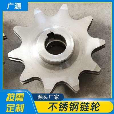 工业机械传动链轮齿轮双排轴承台轮配件单双排碳钢不锈钢传动链轮图3