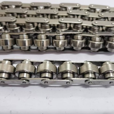 工业传动链条双排链条异型大节距重型带双耳弯板不锈钢链条图2