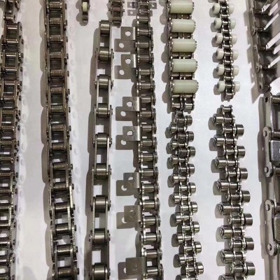 工业链条不锈钢条双节距弯板链条业传动输送非标链条精密滚子链条图2