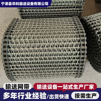 链条式网带厂家隧道炉烘干机网带镀锌铁丝流水线输送带不锈钢网带图2