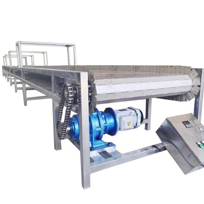 不锈钢链板输送机工业车间流水线板链式传送带耐磨304链板传输机图5