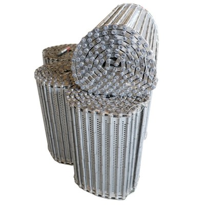 不锈钢输送链板工业设备金属板式链输送带清洗烘干冲孔链板传送带图5