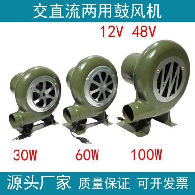 12V电动 鼓风机 烧烤家用小型 220V调速交 直流鼓风机 30W60W 100W图2