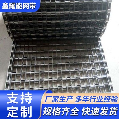 304不锈钢长城网带马蹄链U型链片式输送网带 清洗烘干机网链